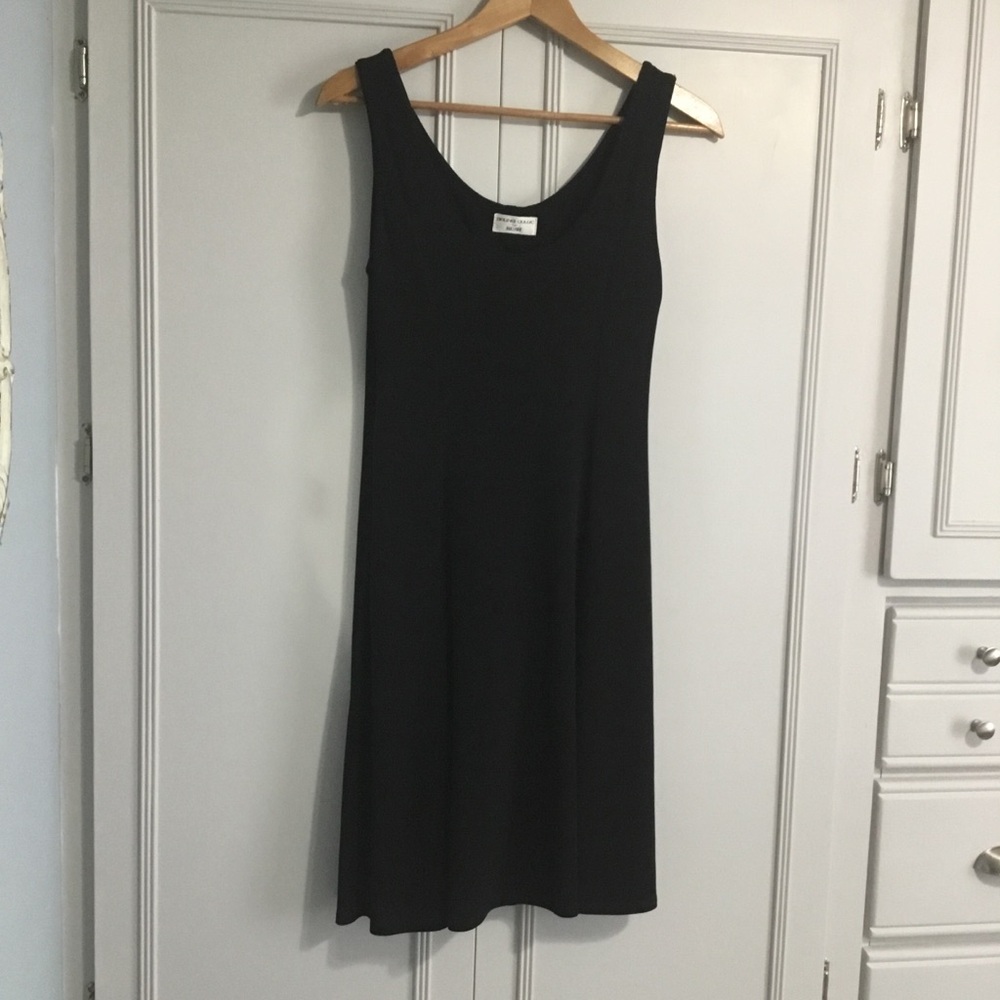 BRUNO DULUC for KUSH  Black Sleeveless Dress With Built In Leotard size L